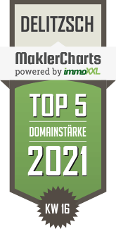 MaklerCharts KW 15/2021 - Newland Immobilien GmbH ist TOP-5-Makler in Delitzsch