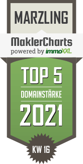 MaklerCharts KW 15/2021 - DMG Marketing GmbH ist TOP-5-Makler in Marzling
