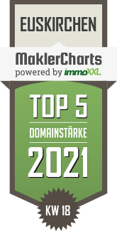 MaklerCharts KW 17/2021 - Weber Immobilien ist TOP-5-Makler in Euskirchen