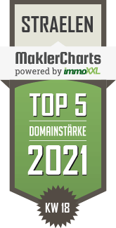 MaklerCharts KW 17/2021 - Tecklenburg GmbH ist TOP-5-Makler in Straelen