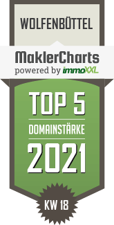 MaklerCharts KW 17/2021 - Adak - Immobilien ist TOP-5-Makler in Wolfenb�ttel