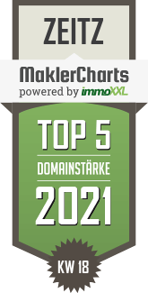 MaklerCharts KW 17/2021 - Hoffmann Immobilien Zeitz e.Kfm. ist TOP-5-Makler in Zeitz