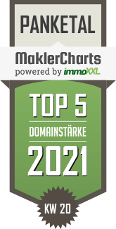 MaklerCharts KW 19/2021 - Immobilien3 ist TOP-5-Makler in Panketal