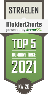 MaklerCharts KW 19/2021 - Tecklenburg GmbH ist TOP-5-Makler in Straelen