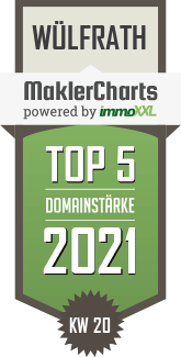 MaklerCharts KW 19/2021 - Peetz-Immobilien  ist TOP-5-Makler in Wlfrath