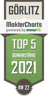 MaklerCharts KW 21/2021 - Mayer Immobilien, Inh. Thomas Mayer ist TOP-5-Makler in Grlitz