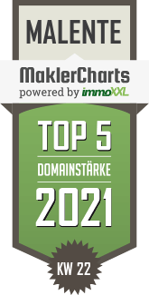 MaklerCharts KW 21/2021 - North & Baltica Immobilien e.K. ist TOP-5-Makler in Malente