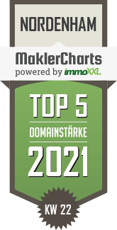 MaklerCharts KW 21/2021 - SPANNHOFF IMMOBILIEN   CHARTERED SURVEYORS ist TOP-5-Makler in Nordenham
