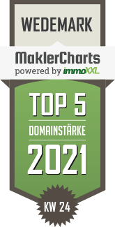 MaklerCharts KW 23/2021 - Marion Kuhn - Immobilien ist TOP-5-Makler in Wedemark