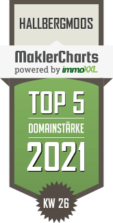 MaklerCharts KW 25/2021 - Maier Immobilien GmbH ist TOP-5-Makler in Hallbergmoos