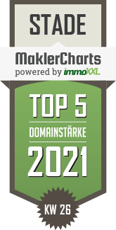 MaklerCharts KW 25/2021 - CONATH IMMOBILIEN GMBH ist TOP-5-Makler in Stade