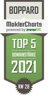 MaklerCharts KW 27/2021 - Schmitz Immobilien ist TOP-5-Makler in Boppard