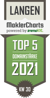MaklerCharts KW 29/2021 - Sordon Immobilien ist TOP-5-Makler in Langen