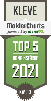 MaklerCharts KW 32/2021 - Brammen Immobilien e. K. ist TOP-5-Makler in Kleve