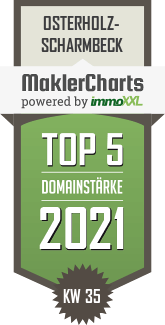 MaklerCharts KW 34/2021 - Mack Immobilien ist TOP-5-Makler in Osterholz-Scharmbeck