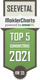 MaklerCharts KW 34/2021 - Immobilienkollektiv GmbH ist TOP-5-Makler in Seevetal