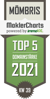 MaklerCharts KW 38/2021 - CENTURY 21 Kunkel Immobilien ist TOP-5-Makler in Mmbris