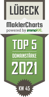 MaklerCharts KW 44/2021 - OTTO ST�BEN GmbH ist TOP-5-Makler in L�beck