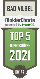 MaklerCharts KW 46/2021 - HWH Immobilien Martin Heidtmann ist TOP-5-Makler in Bad Vilbel