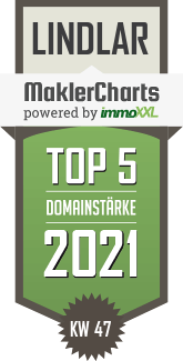 MaklerCharts KW 46/2021 - teamwerk Immobilien GmbH ist TOP-5-Makler in Lindlar