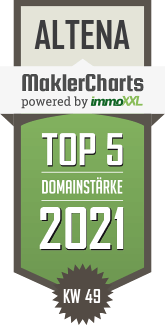 MaklerCharts KW 48/2021 - Vereinigte Sparkasse im Märkischen Kreis AöR ist TOP-5-Makler in Altena
