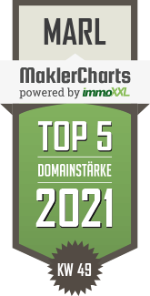 MaklerCharts KW 48/2021 - ImmobilienKontor Gaskow ist TOP-5-Makler in Marl