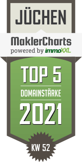 MaklerCharts KW 51/2021 - ESCH Immobilien ist TOP-5-Makler in J�chen