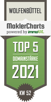 MaklerCharts KW 51/2021 - Adak - Immobilien ist TOP-5-Makler in Wolfenb�ttel