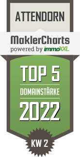 MaklerCharts KW 01/2022 - Hausverwaltung B�hler Immobilien KG ist TOP-5-Makler in Attendorn
