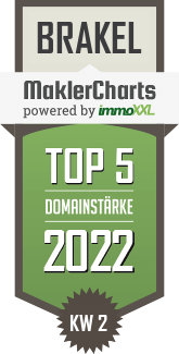 MaklerCharts KW 01/2022 - HV-ImmoSpirit GmbH ist TOP-5-Makler in Brakel