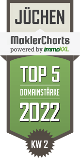 MaklerCharts KW 01/2022 - ESCH Immobilien ist TOP-5-Makler in J�chen