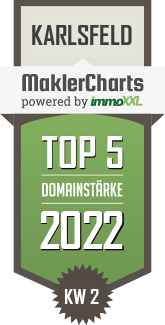 MaklerCharts KW 01/2022 - BA Immobilien GmbH ist TOP-5-Makler in Karlsfeld