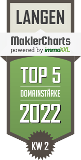 MaklerCharts KW 01/2022 - Sordon Immobilien ist TOP-5-Makler in Langen