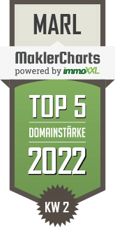 MaklerCharts KW 01/2022 - ImmobilienKontor Gaskow ist TOP-5-Makler in Marl