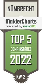 MaklerCharts KW 01/2022 - Maik Simon Immobilien Consulting GmbH ist TOP-5-Makler in Nümbrecht
