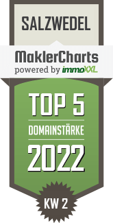 MaklerCharts KW 01/2022 - Leikam & Hertting Immobilienverwaltung e.K. ist TOP-5-Makler in Salzwedel