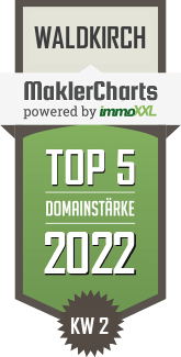 MaklerCharts KW 01/2022 - Prisma GmbH ist TOP-5-Makler in Waldkirch