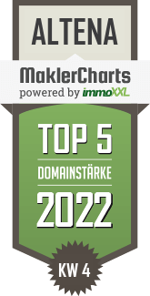 MaklerCharts KW 03/2022 - Vereinigte Sparkasse im Märkischen Kreis AöR ist TOP-5-Makler in Altena