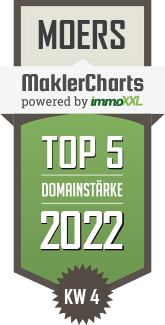 MaklerCharts KW 03/2022 - Ettwig Immobilien GbR ist TOP-5-Makler in Moers