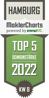 MaklerCharts KW 07/2022 - Stefanie Hinsch Immobilien ist TOP-5-Makler in Hamburg