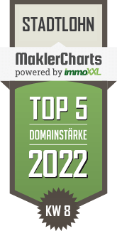 MaklerCharts KW 07/2022 - STIMAG Stadtlohner Immobilien Aktiengesellschaf ist TOP-5-Makler in Stadtlohn