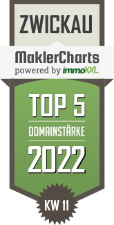 MaklerCharts KW 10/2022 - AS Allgemeine Service GmbH  ist TOP-5-Makler in Zwickau