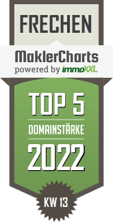 MaklerCharts KW 12/2022 - Firmengruppe Ach ist TOP-5-Makler in Frechen