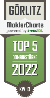 MaklerCharts KW 12/2022 - Andrea Zarth Immobilien ist TOP-5-Makler in G�rlitz