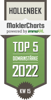 MaklerCharts KW 14/2022 - Thonhauser Immobilien GmbH ist TOP-5-Makler in Hollenbek