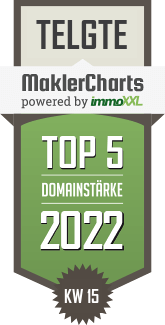 MaklerCharts KW 14/2022 - PSB Immobilien OHG ist TOP-5-Makler in Telgte