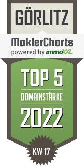MaklerCharts KW 16/2022 - Andrea Zarth Immobilien ist TOP-5-Makler in G�rlitz