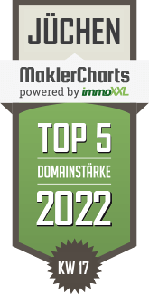 MaklerCharts KW 16/2022 - ESCH Immobilien ist TOP-5-Makler in J�chen