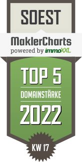MaklerCharts KW 16/2022 - IMEX Immobilienvertrieb UG (haftungsbeschr�nkt) ist TOP-5-Makler in Soest