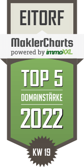 MaklerCharts KW 18/2022 - D.I.R.K. Immobilien ist TOP-5-Makler in Eitorf